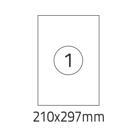 Etykieta samoprzylepna (1) 210/297mm
